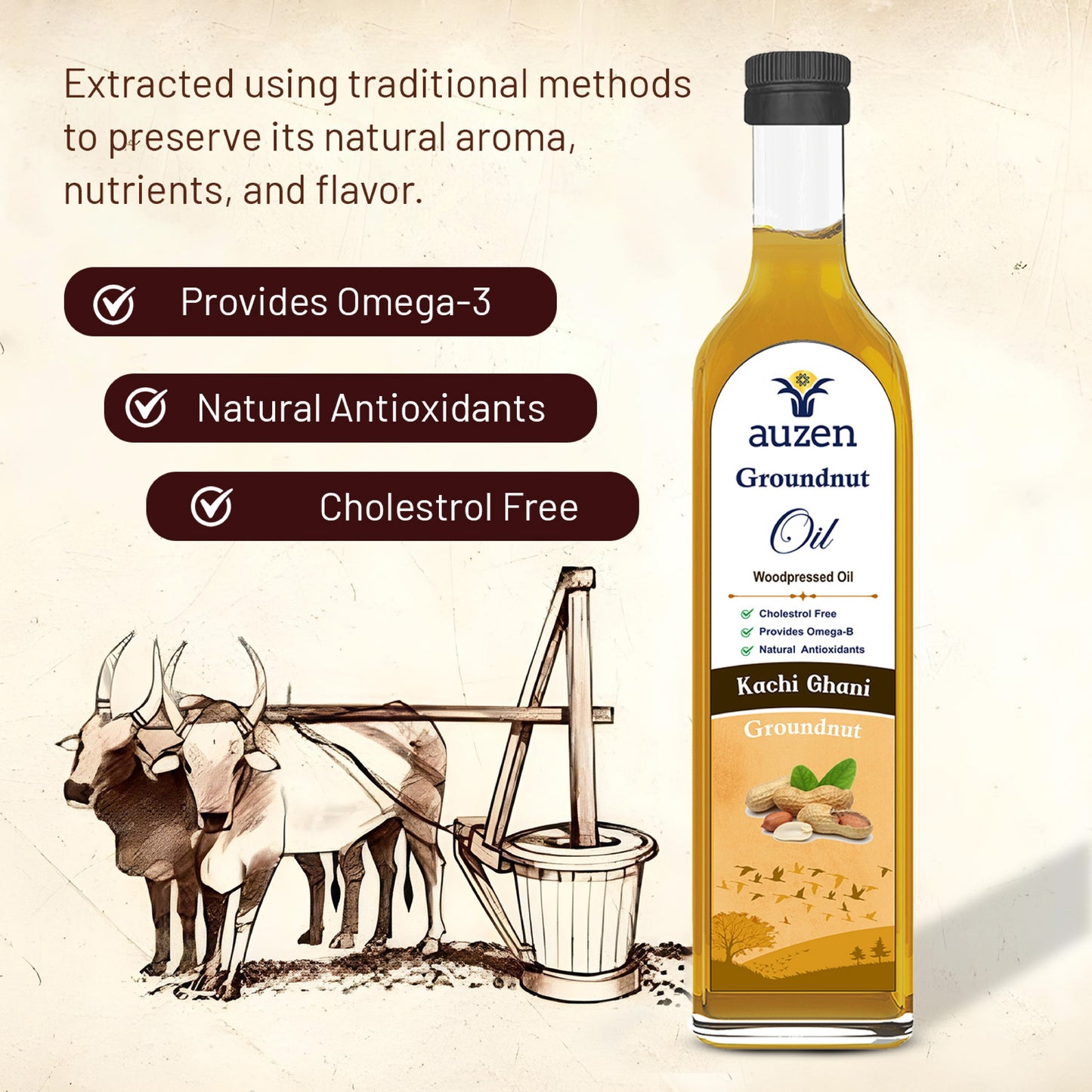 Woodpress Groundnut Oil